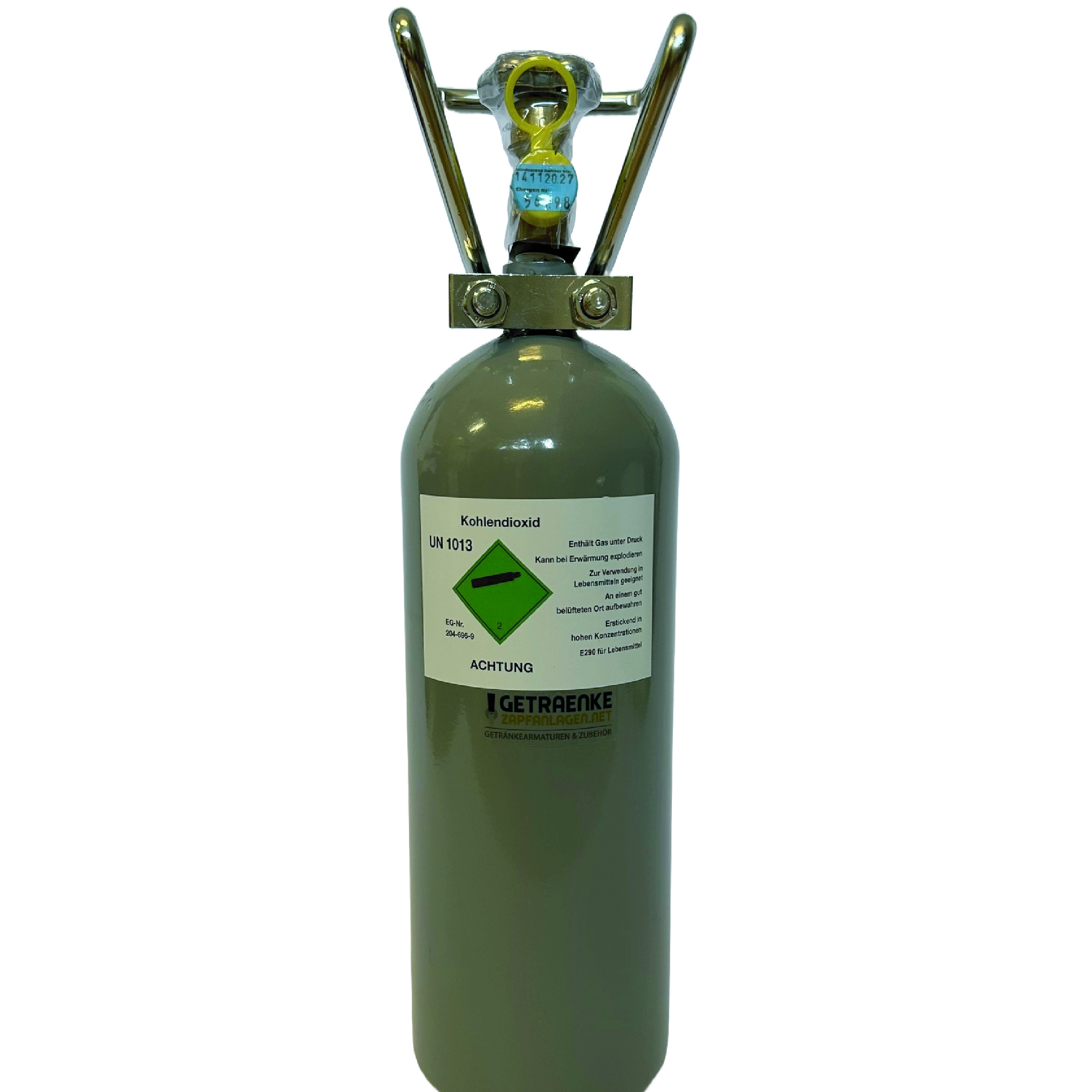 Co2 fles 2.0 kg voor bierdispenser, gevuld