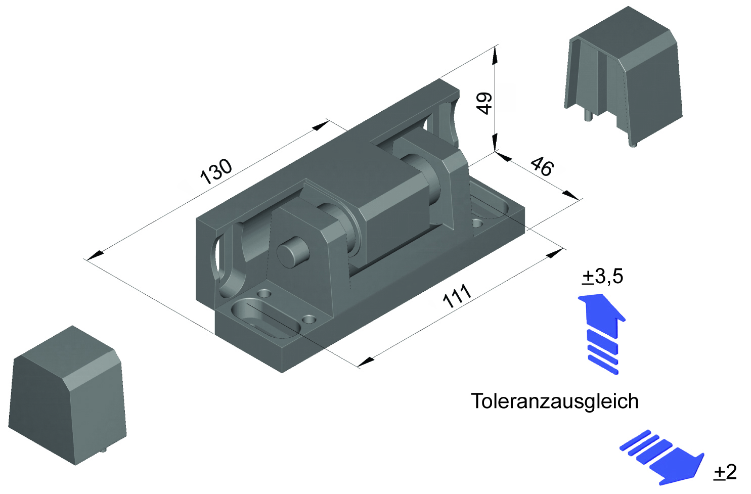 Kantenscharnier 4511 rechts steigend-4511GR-Rahrbach Kantenscharnier 4511 rechts steigend-4511GR-Kantenscharnier , Kühl- & Tiefkühlraumtürverschlüsse-Rahrbach