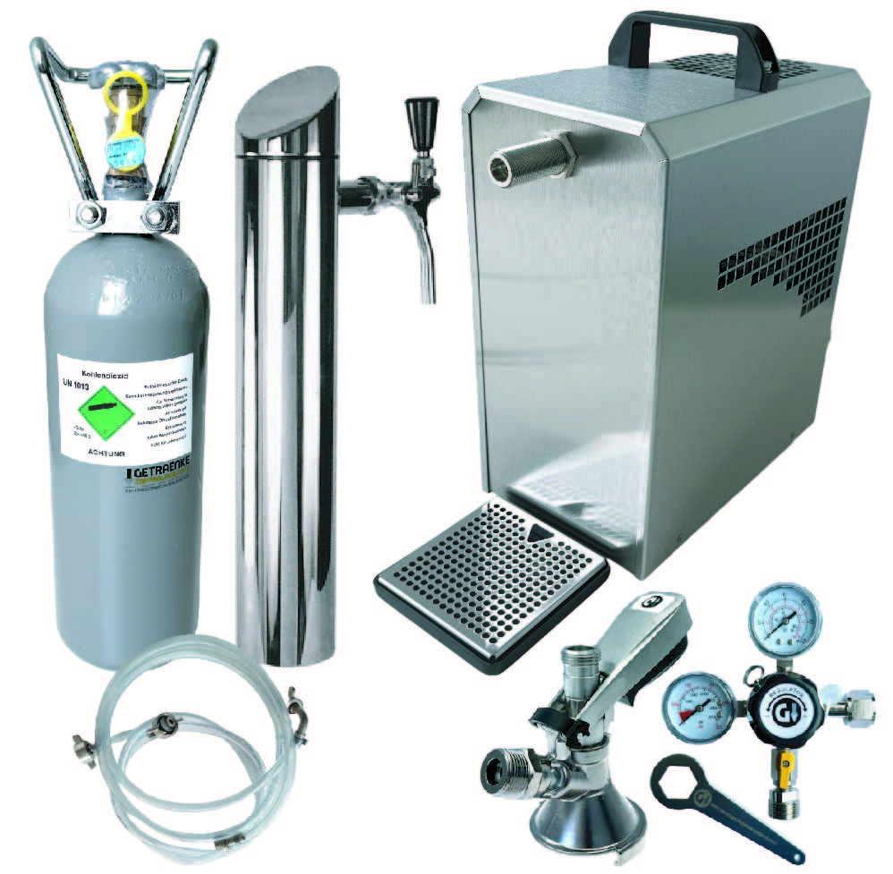 Bierdispenser voor onder de tafel cpl. set incl. schenkzuil Schenkcapaciteit 35 liter Bierdispenser voor onder de tafel cpl. set incl. schenkzuil Schenkcapaciteit 35 liter