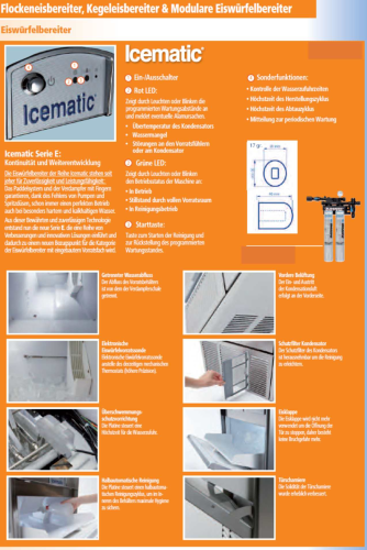 E60 Eiswürfelbereiter mit Vorratsbehälter-E60M--icematic