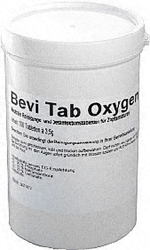 100x BEVI Zuurstoftap vaatje kop schoonmaken desinfecteren doseersysteem