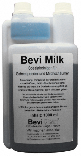Bevi Milk speciale reiniger voor roomdispensers, melkopschuimers